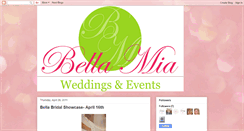 Desktop Screenshot of bellamiaweddingsandevents.blogspot.com