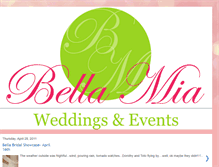 Tablet Screenshot of bellamiaweddingsandevents.blogspot.com