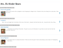 Tablet Screenshot of mrsbskinderbears.blogspot.com