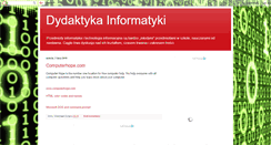 Desktop Screenshot of dydaktykainformatyki.blogspot.com