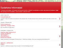 Tablet Screenshot of dydaktykainformatyki.blogspot.com