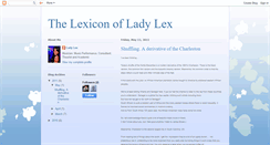 Desktop Screenshot of ladylexproductions.blogspot.com
