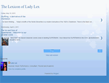 Tablet Screenshot of ladylexproductions.blogspot.com