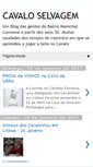 Mobile Screenshot of cavalinhoselvagem.blogspot.com