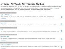 Tablet Screenshot of mythoughtsmyvoicemywords.blogspot.com