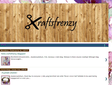 Tablet Screenshot of craftsfrenzy.blogspot.com