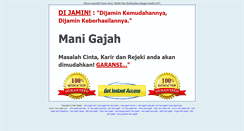 Desktop Screenshot of manigajahsuper.blogspot.com