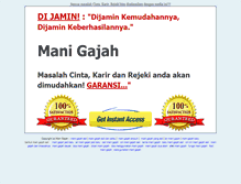 Tablet Screenshot of manigajahsuper.blogspot.com