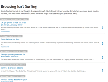 Tablet Screenshot of browsingisntsurfing.blogspot.com