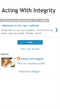 Mobile Screenshot of actingwithintegrity.blogspot.com