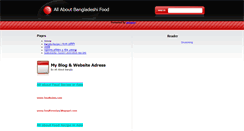 Desktop Screenshot of foodforbangladesh.blogspot.com