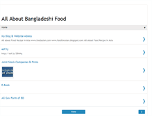 Tablet Screenshot of foodforbangladesh.blogspot.com