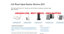 Desktop Screenshot of cellphonesignalboosterreviews.blogspot.com