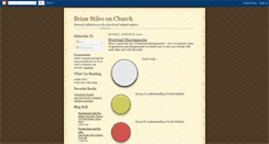 Desktop Screenshot of brianstilesonchurch.blogspot.com