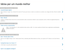 Tablet Screenshot of ideiasporummundomelhor.blogspot.com