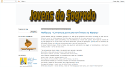 Desktop Screenshot of jovensdosagrado.blogspot.com