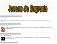 Tablet Screenshot of jovensdosagrado.blogspot.com