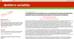 Desktop Screenshot of destierrosocialista.blogspot.com