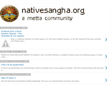 Tablet Screenshot of nativesangha.blogspot.com