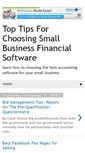 Mobile Screenshot of onlinebestbusinessfinancialsoftware.blogspot.com