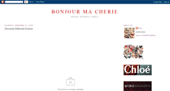 Desktop Screenshot of bonjourmacherie.blogspot.com