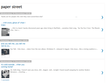 Tablet Screenshot of paperstreet-press.blogspot.com