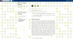 Desktop Screenshot of nlp-lessons.blogspot.com