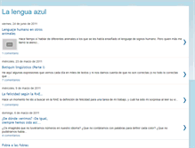 Tablet Screenshot of lalenguaazul.blogspot.com