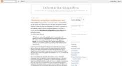 Desktop Screenshot of informaciongeografica.blogspot.com