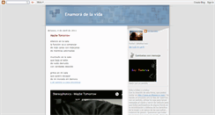 Desktop Screenshot of enamoradelavidaa.blogspot.com