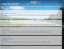 Tablet Screenshot of livingthedreammom.blogspot.com