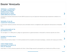 Tablet Screenshot of dossiervenezuela.blogspot.com