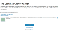 Tablet Screenshot of carnivalecharityauction.blogspot.com