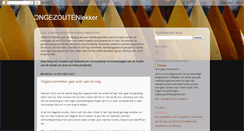 Desktop Screenshot of ongezoutenlekker.blogspot.com