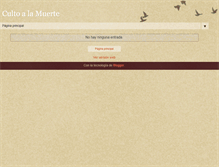 Tablet Screenshot of cultomuerte.blogspot.com