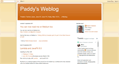 Desktop Screenshot of paddyweblog.blogspot.com