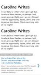 Mobile Screenshot of carolinewrites.blogspot.com