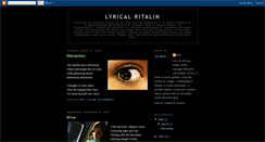 Desktop Screenshot of lyricalritalin.blogspot.com