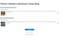 Tablet Screenshot of pioneermeadowsschool.blogspot.com