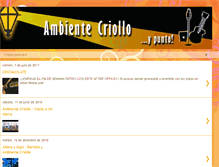 Tablet Screenshot of ambientecriollo.blogspot.com