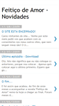 Mobile Screenshot of feiticodeamor-news.blogspot.com