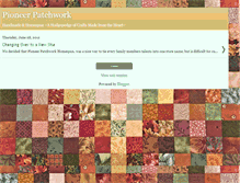 Tablet Screenshot of pioneerpatchworkhomespun.blogspot.com