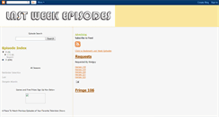 Desktop Screenshot of lastweekepi.blogspot.com