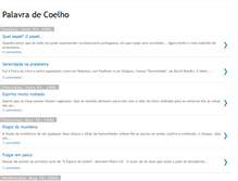 Tablet Screenshot of palavracoelho.blogspot.com