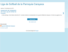 Tablet Screenshot of ligadesoftballcarayaca.blogspot.com