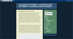 Desktop Screenshot of losangeleseyesurgery.blogspot.com