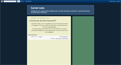 Desktop Screenshot of carnet-auto.blogspot.com