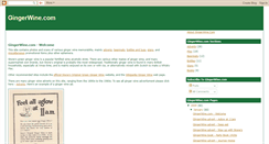 Desktop Screenshot of gingerwinecom.blogspot.com