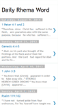 Mobile Screenshot of dailyrhemaword.blogspot.com