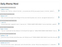 Tablet Screenshot of dailyrhemaword.blogspot.com